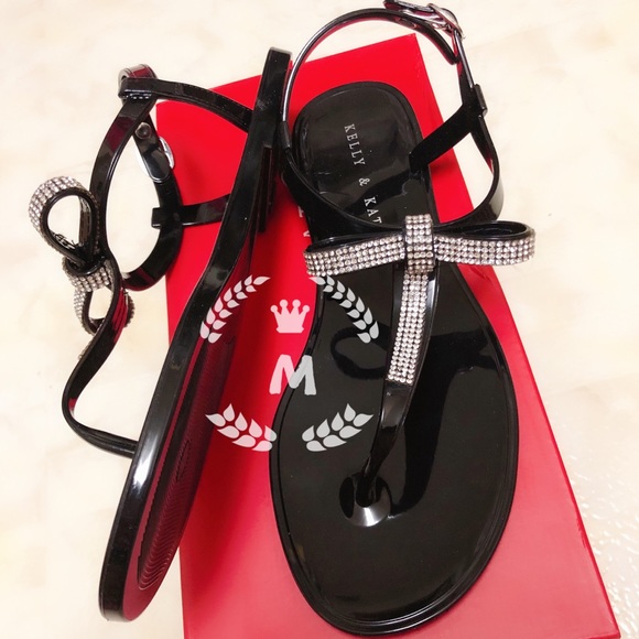 KELLY & KATIE WOMEN CAMILE JELLY BOW SANDAL - Picture 9 of 9